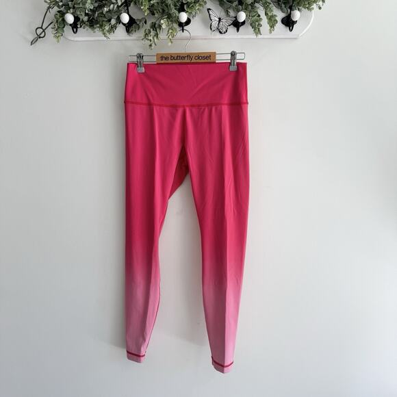 Lululemon Wunder Under Hi-Rise Tight Size 10 Ombré Pink KS - Picture 1 of 5